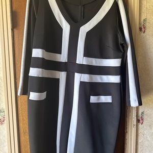 Black and White Stylish Dress